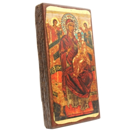 Icon of Virgin Mary Pantanassa Authentic Religious Icons (Narrow Style)