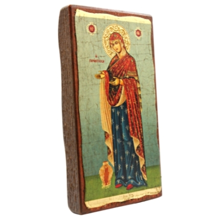 Icon of Virgin Mary Gerontissa Authentic Religious Icons (Narrow style)