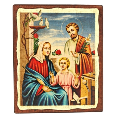 Christian Icon Art Holy Family