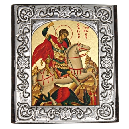 Religious Icon - Saint George Freestanding Spiritual Artwork