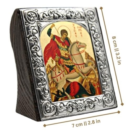Christian Icon Saint George Freestanding Spiritual Artwork